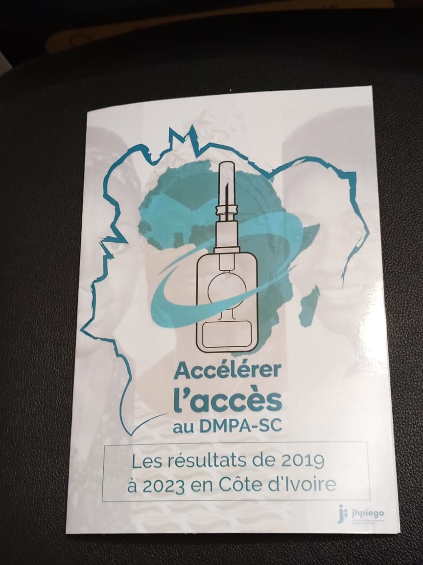 Jhpiego · Brochure DMPA-SC, résultats 2019-2023 en Côte d'Ivoire